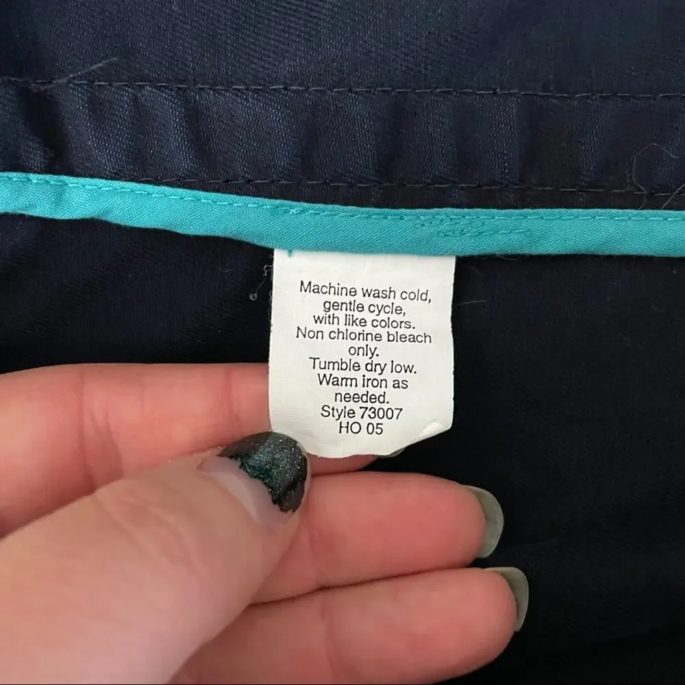 J. Crew Blazer Blue Distressed Tailored Open 100% Cotton Long Sleeve